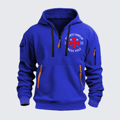 Zipper Hoodies - Knights Templar Deus Vult