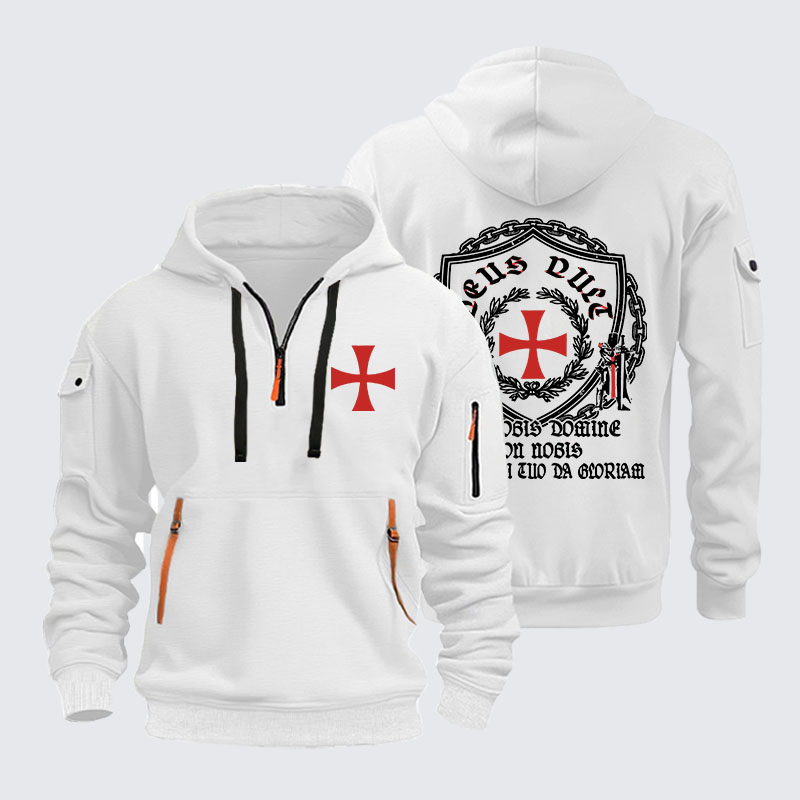 Zipper Hoodies -  Non Nobis Domine, Non Nobis, Sed Nomini Tuo Da Gloriam