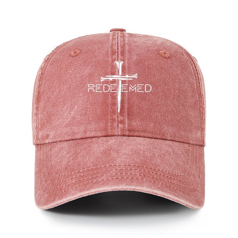 Heritage Washed Cap - Cross Nails Redeemed
