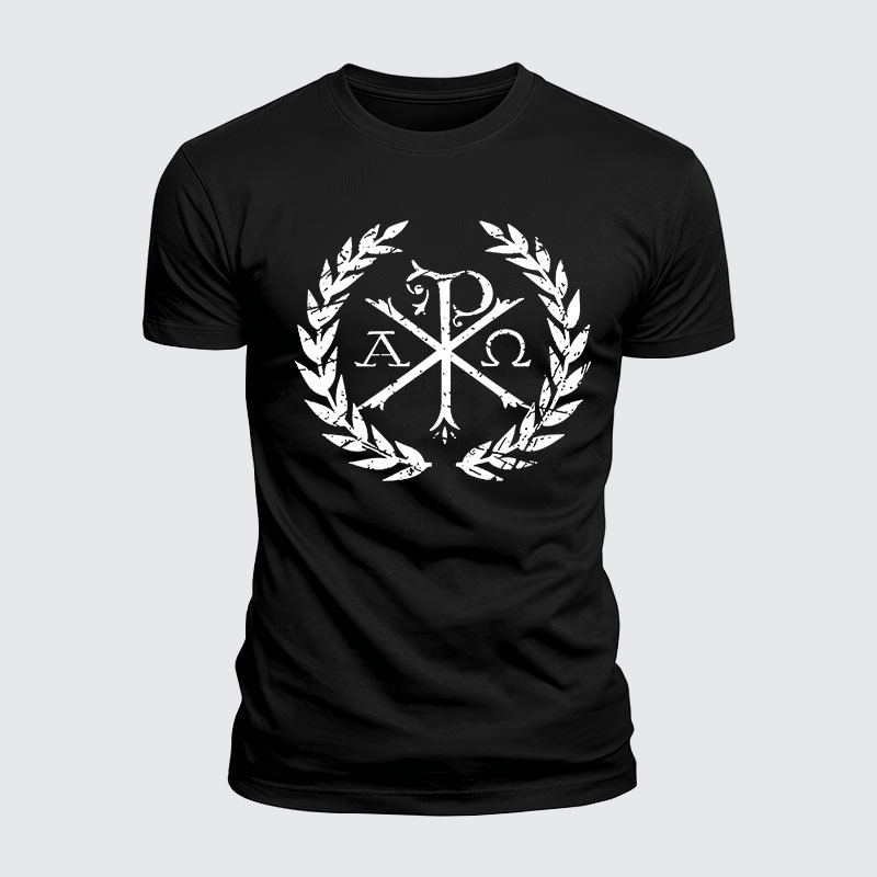 Man Of God Husband Dad Jesus God Christian Cotton T-Shirt