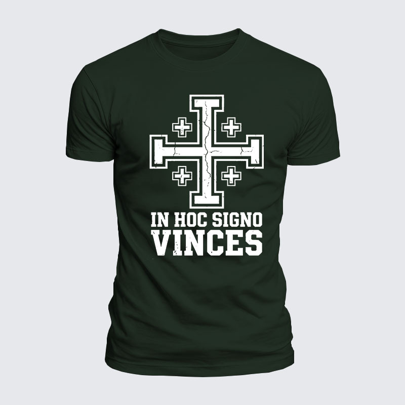 Luxe Mercerized Cotton Tee - In Hoc Signo Vinces 