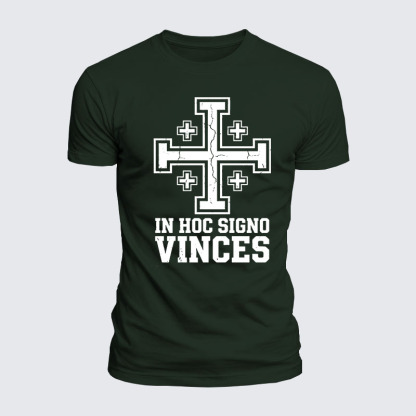 Luxe Mercerized Cotton Tee - In Hoc Signo Vinces 