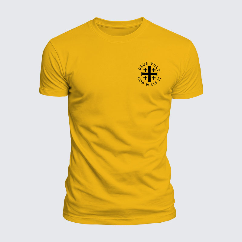 Luxe Mercerized Cotton Tee - Deus Vult: God Wills It