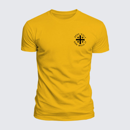 Luxe Mercerized Cotton Tee - Deus Vult: God Wills It
