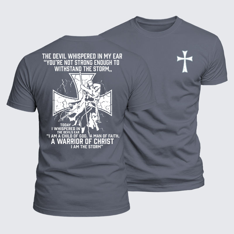 Luxe Mercerized Cotton Tee -  The Devil Whispered in My Ear