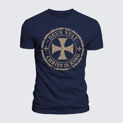 Luxe Mercerized Cotton Tee - Deus Vult Christ Is King