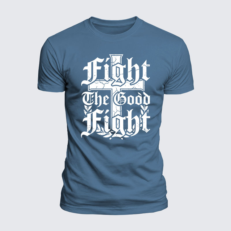 Luxe Mercerized Cotton Tee -  Fight the Good Fight