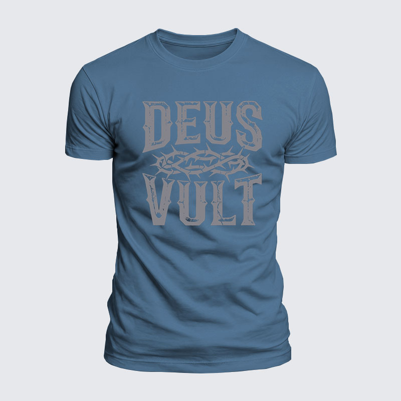 Luxe Mercerized Cotton Tee - Deus Vult
