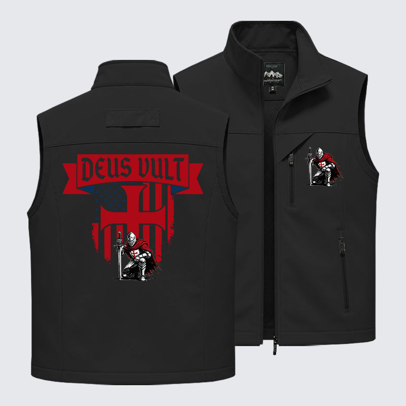 Templar Knight Crusader Deus Vult Outdoor Quick-dry Vest