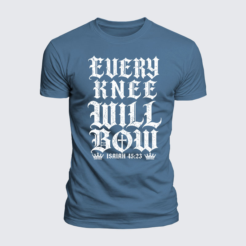 [Copy]Luxe Mercerized Cotton Tee -  Every Knee Will Bow
