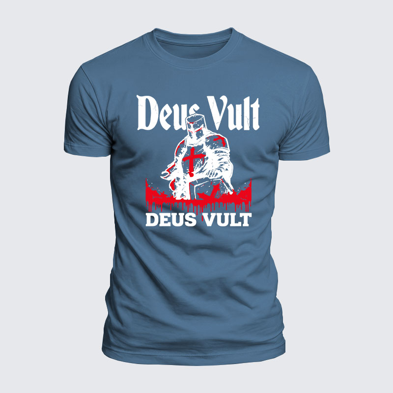 Luxe Mercerized Cotton Tee - Deus Vult