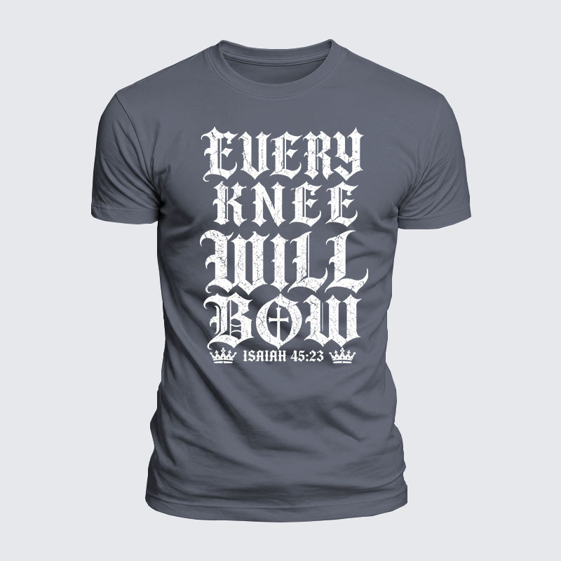 [Copy]Luxe Mercerized Cotton Tee -  Every Knee Will Bow