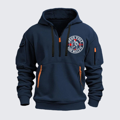 Zipper Hoodies - Knights Templar Deus Vult