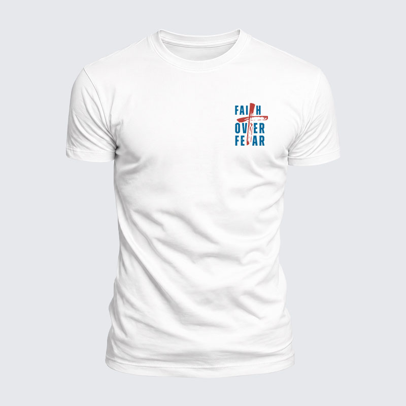 Luxe Mercerized Cotton Tee - Faith Over Fear