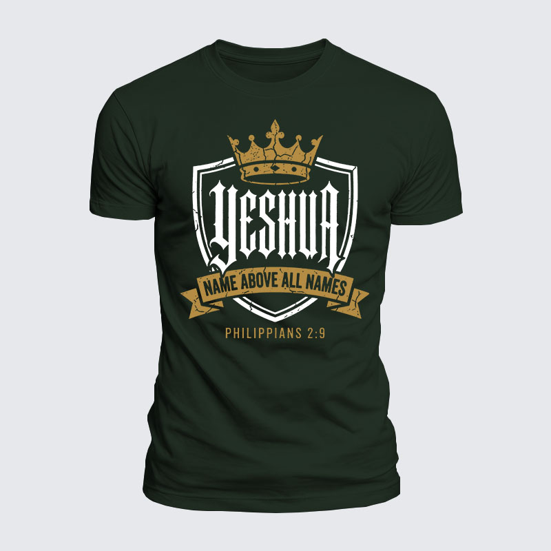 Luxe Mercerized Cotton Tee -  Yeshua Name Above All Names