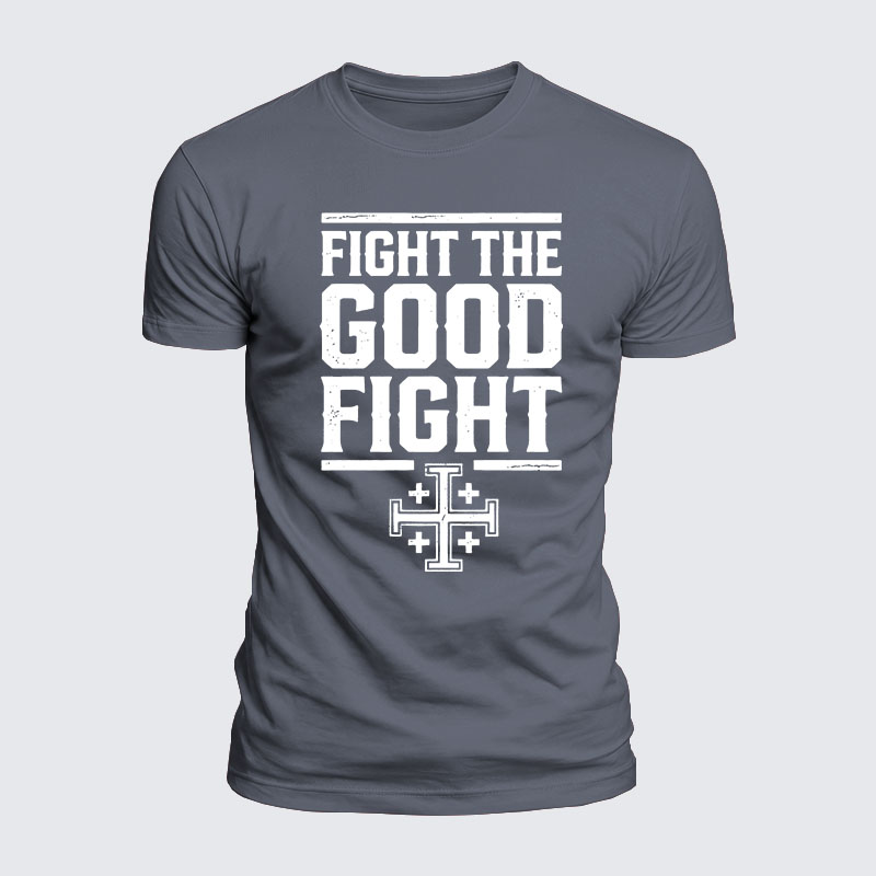 Luxe Mercerized Cotton Tee -  Fight the Good Fight