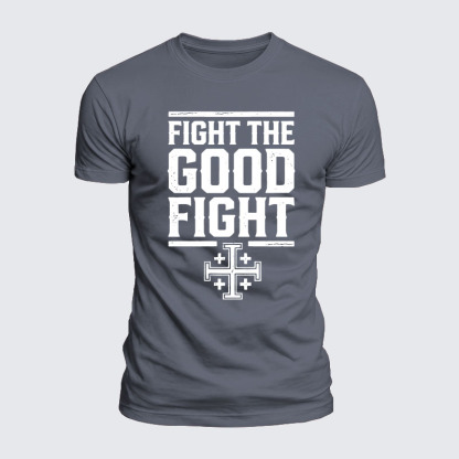 Luxe Mercerized Cotton Tee -  Fight the Good Fight