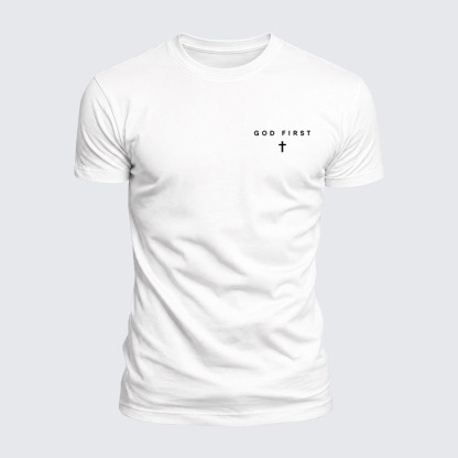 Luxe Mercerized Cotton Tee - God First