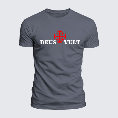 Luxe Mercerized Cotton Tee - Deus Vult 