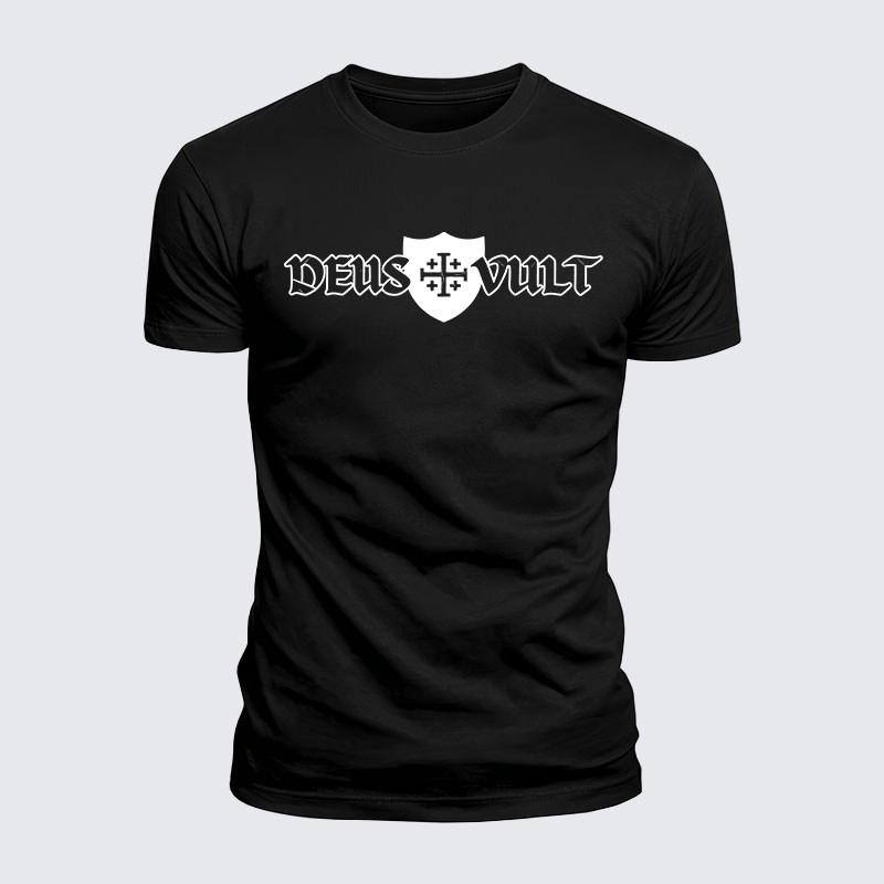 Man Of God Husband Dad Jesus God Christian Cotton T-Shirt