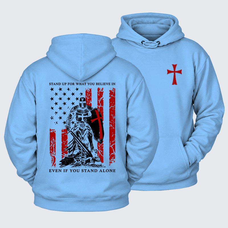 Plush Fleece-Lined Hoodie - Stand Up For What You Believe