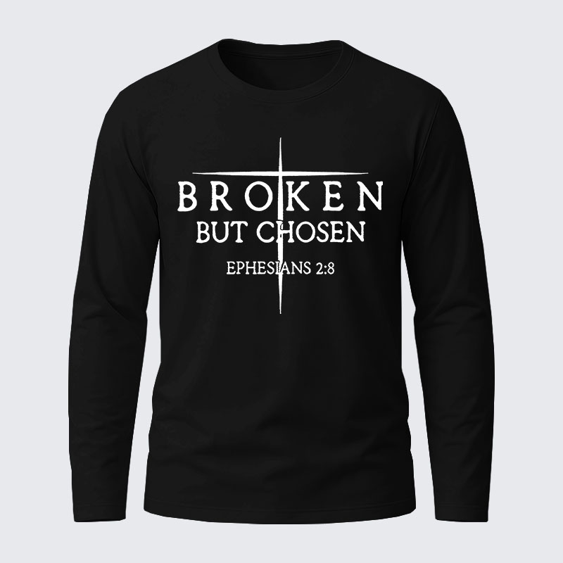 Men's  faith God'S Strong Hand Is Over My Life Long Sleeve T-Shirt