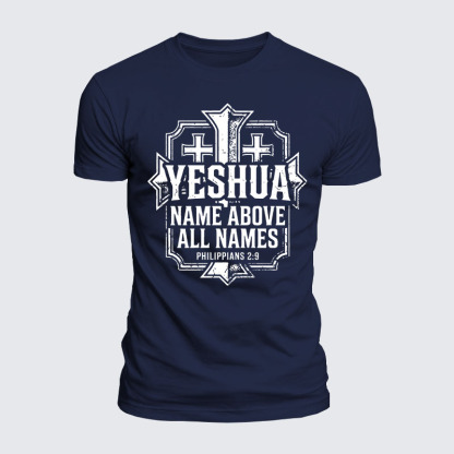 Luxe Mercerized Cotton Tee -  Yeshua Name Above All Names