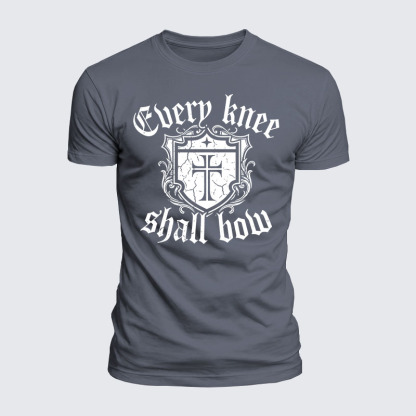 Luxe Mercerized Cotton Tee -  Every Knee Will Bow