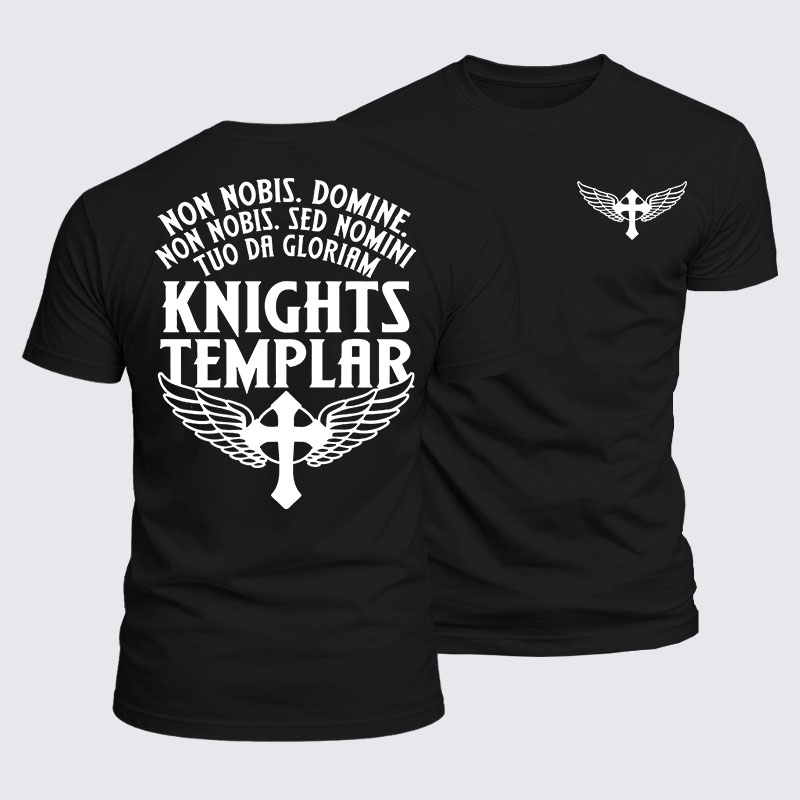 Luxe Mercerized Cotton Tee - Non Nobis Domine, Non Nobis, Sed Nomini Tuo Da Gloriam