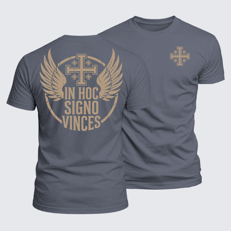 Luxe Mercerized Cotton Tee - In Hoc Signo Vinces 