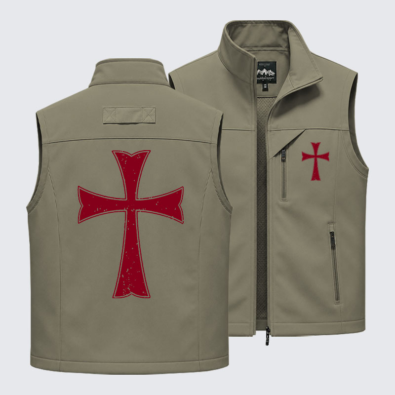 Knights Templar Crusader Cross Outdoor Quick-dry Vest
