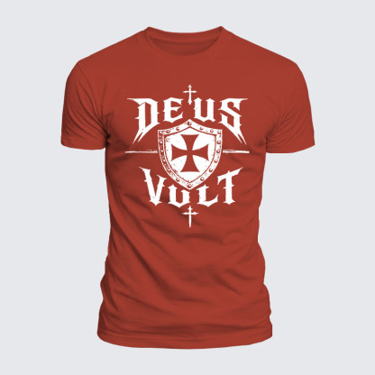 Luxe Mercerized Cotton Tee - Deus Vult 