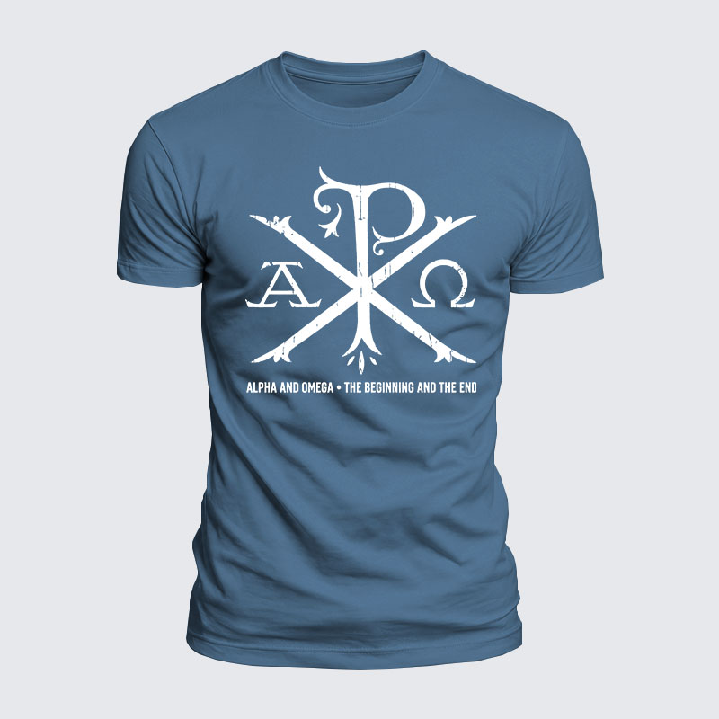 Luxe Mercerized Cotton Tee - Alpha And Omega