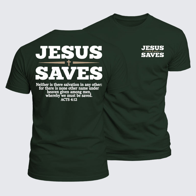 Luxe Mercerized Cotton Tee - Jesus Saves
