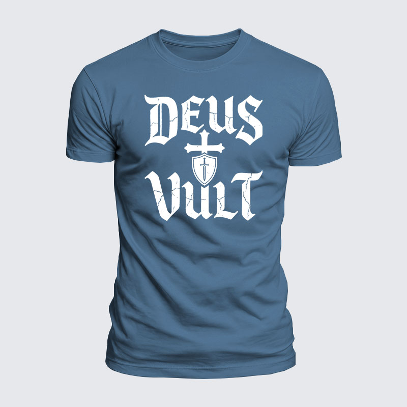 Luxe Mercerized Cotton Tee - Deus Vult