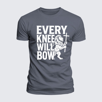 Luxe Mercerized Cotton Tee - Every Knee Will Bow 