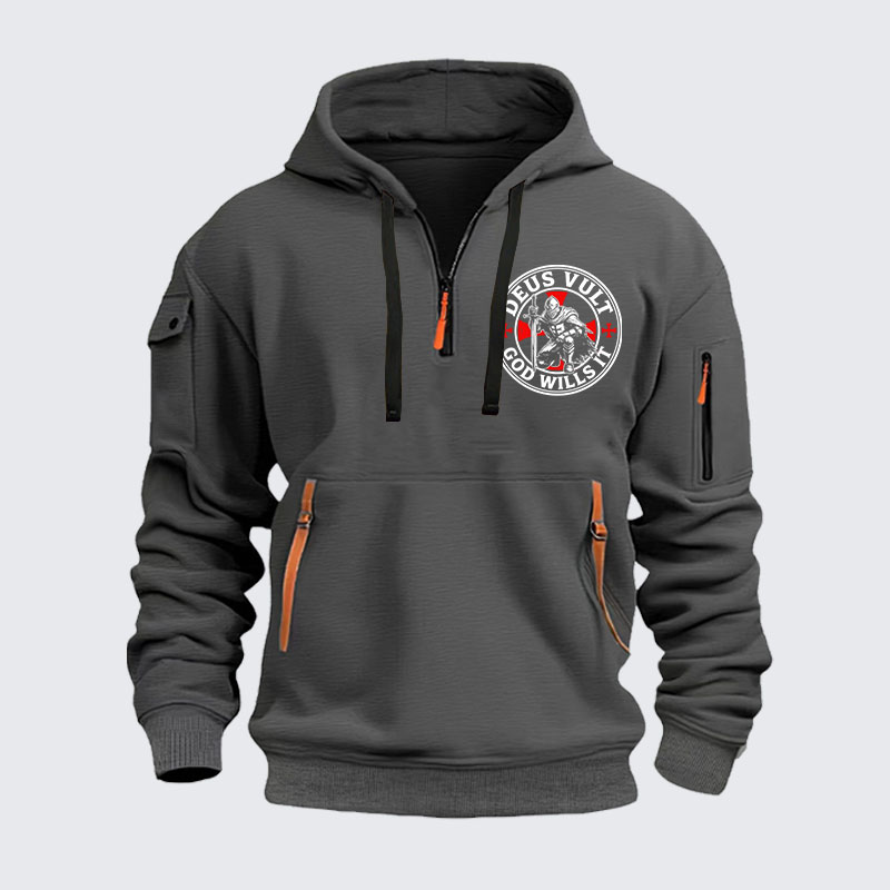 Zipper Hoodies - Knights Templar Deus Vult