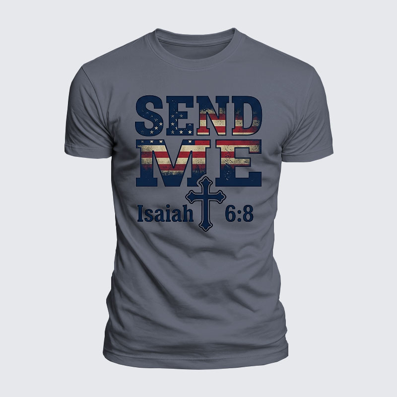 Luxe Mercerized Cotton Tee - Isaiah 6:8 - SEND ME