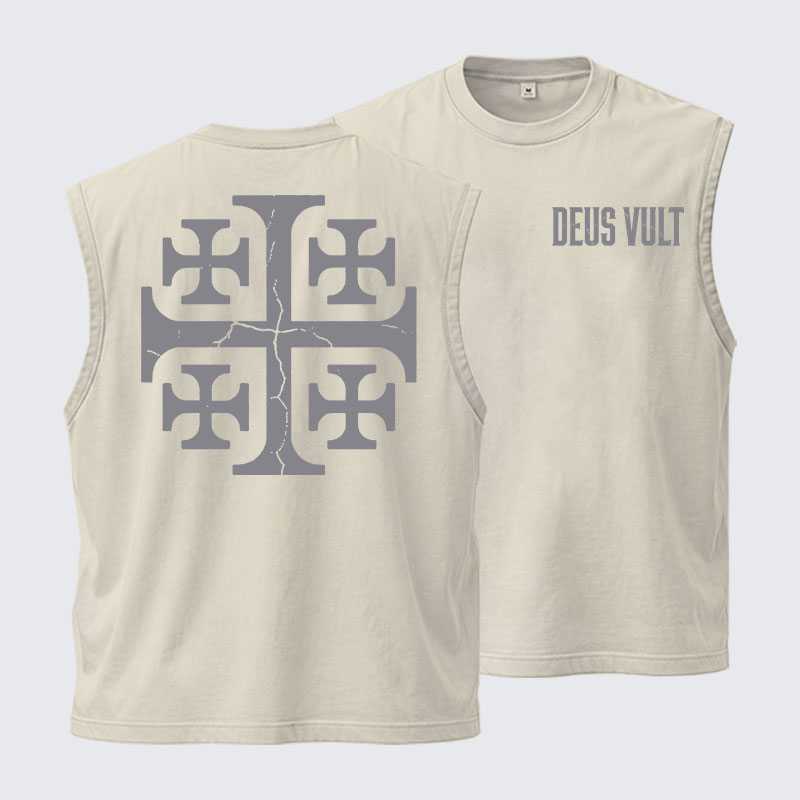 Washed Tank Top - Deus Vult