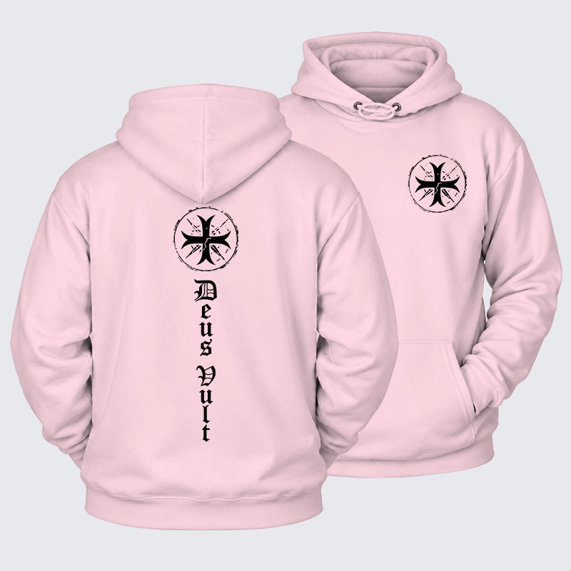 Plush Fleece-Lined Hoodie - Deus Vult