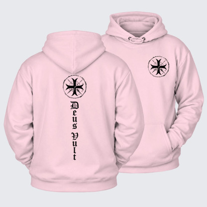 Plush Fleece-Lined Hoodie - Deus Vult