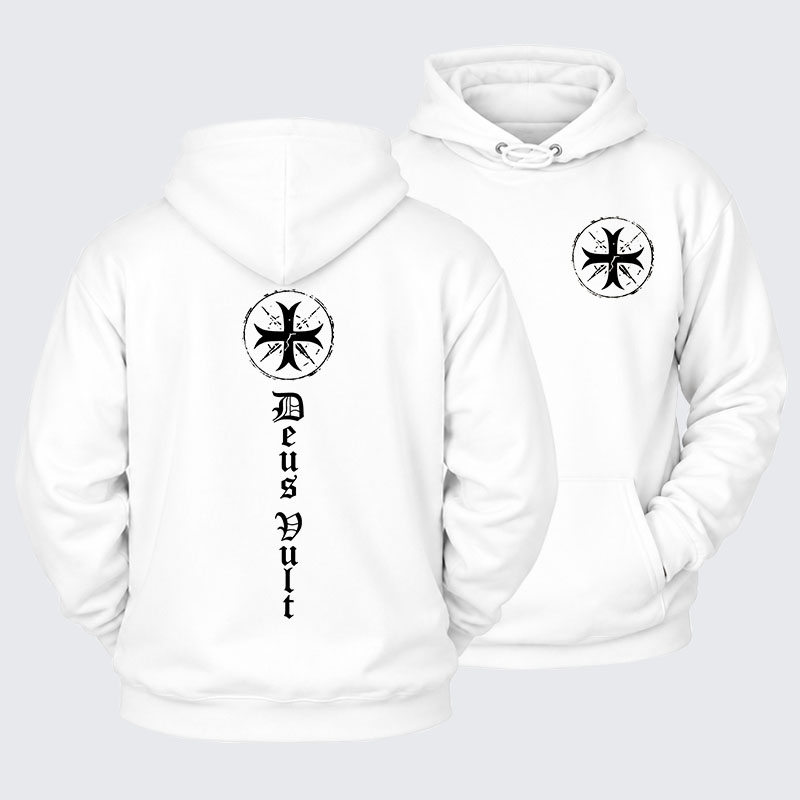 Plush Fleece-Lined Hoodie - Deus Vult