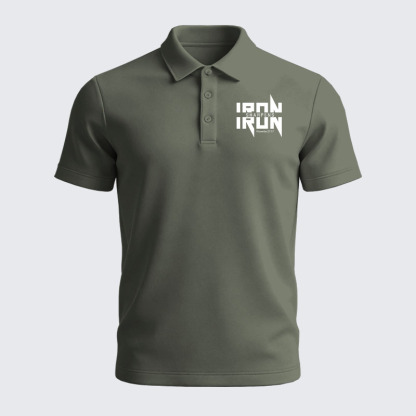 Men’s Premium Cotton Polo Shirt - Iron Sharpens Iron Proverbs 27:17