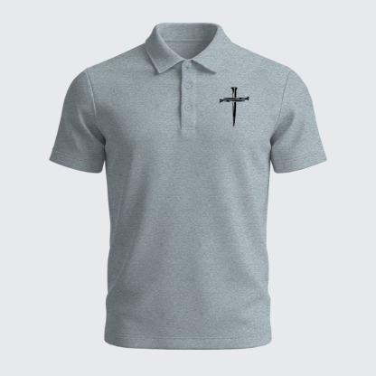 Men’s Premium Cotton Polo Shirt - Cross