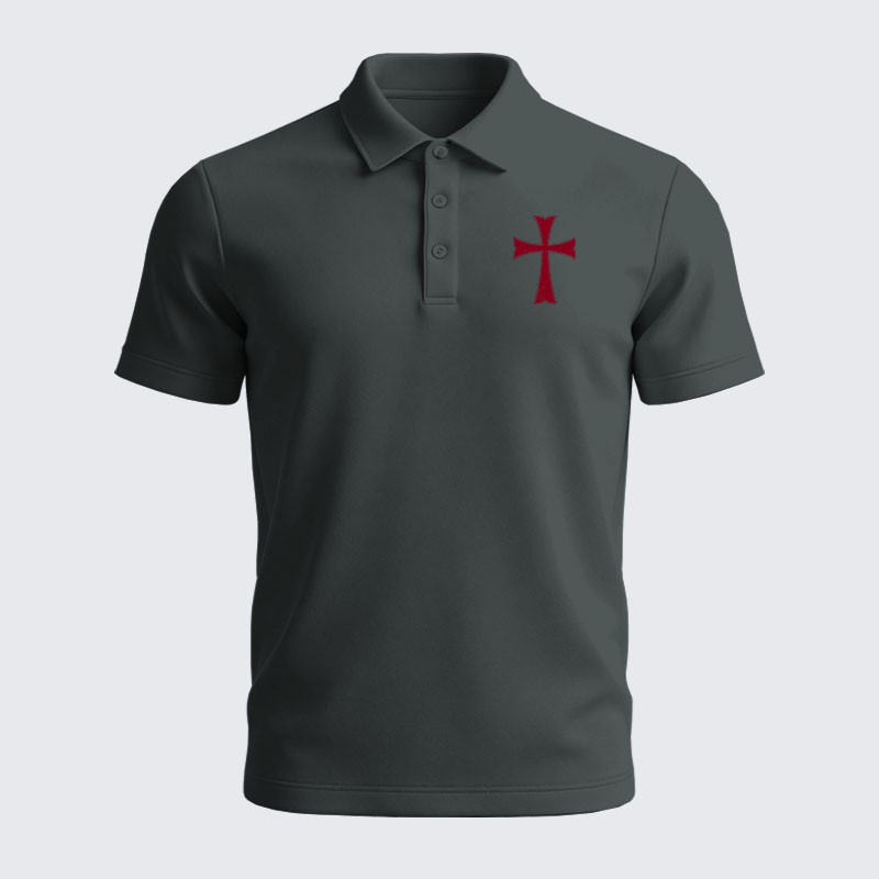 [Copy]Man of Faith Christian Cotton Short Sleeve Polo Shirt