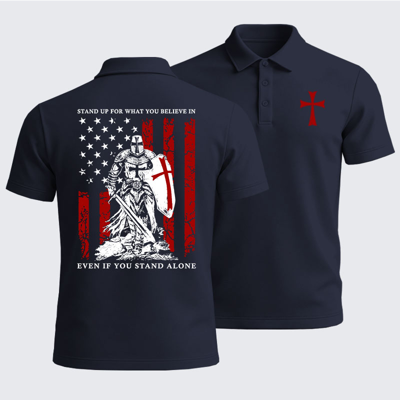 Men’s Premium Cotton Polo Shirt - Stand Up For What You Believe