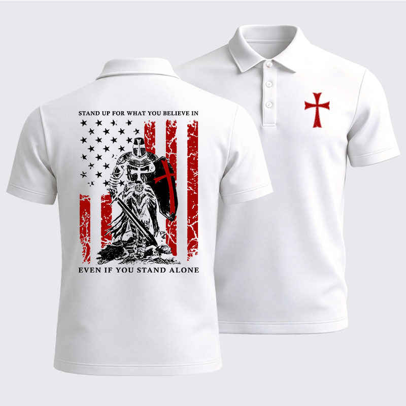 Men’s Premium Cotton Polo Shirt - Stand Up For What You Believe