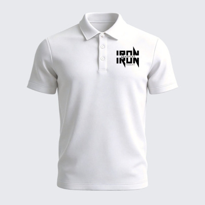 Men’s Premium Cotton Polo Shirt - Iron Sharpens Iron Proverbs 27:17