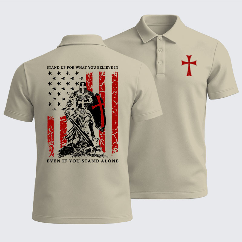 Men’s Premium Cotton Polo Shirt - Stand Up For What You Believe
