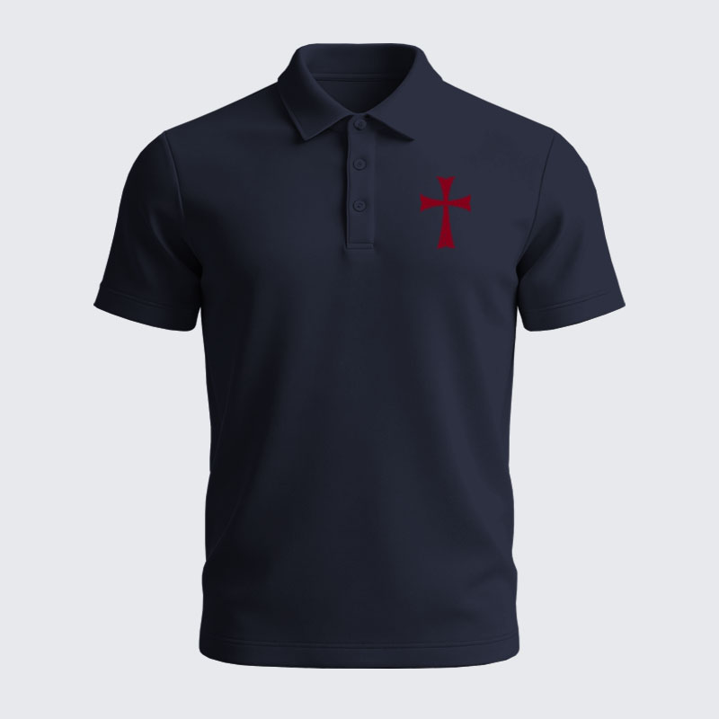 [Copy]Man of Faith Christian Cotton Short Sleeve Polo Shirt